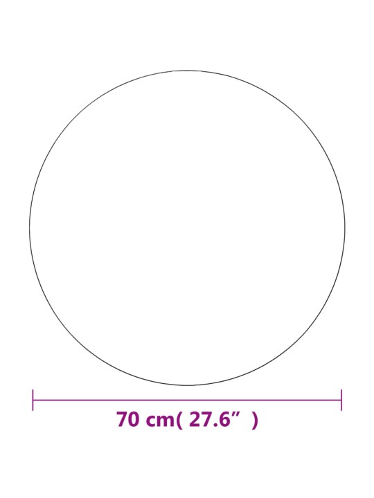 Seinapeeglid 2 tk, 70 cm, ümmargune, klaasist