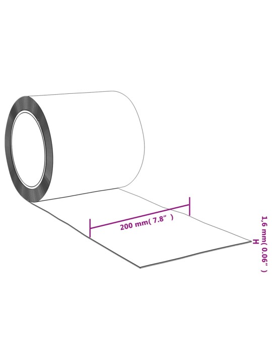 Ribakardina rull pvc 2 mm x 200 mm 25 m