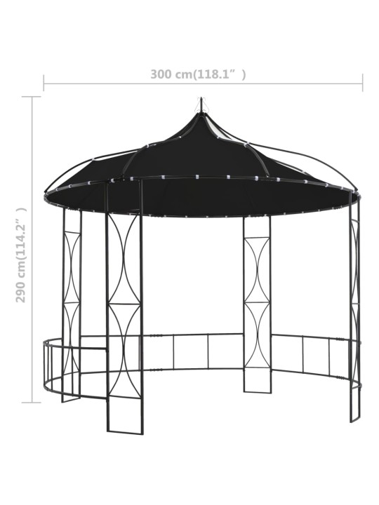 Varikatus 300 x 290 cm, antratsiithall, ümmargune