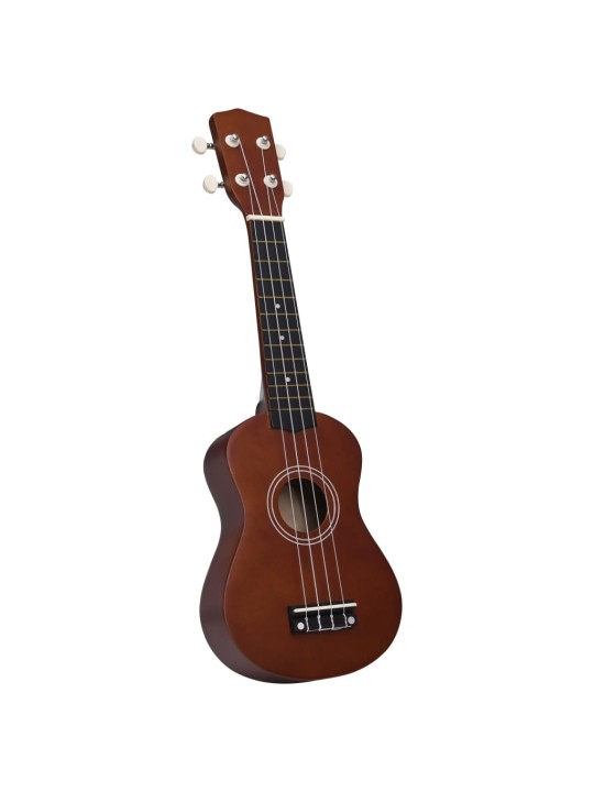 Sopran ukulele komplekt kotiga lastele naturaalne 21"