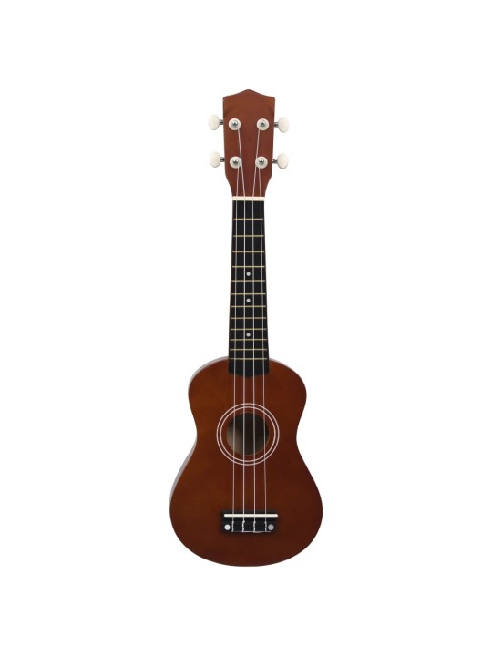 Sopran ukulele komplekt kotiga lastele naturaalne 21"