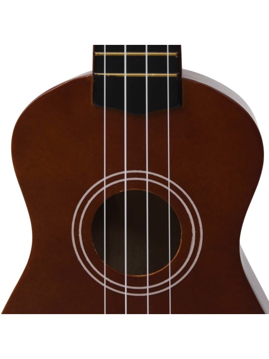 Sopran ukulele komplekt kotiga lastele naturaalne 21"