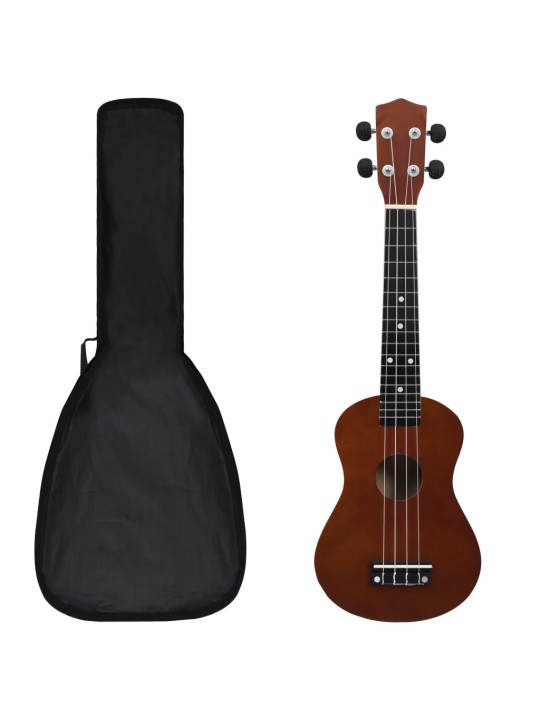 Sopran ukulele komplekt kotiga lastele naturaalne 23"