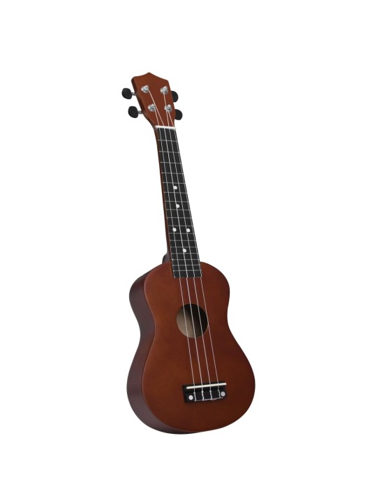 Sopran ukulele komplekt kotiga lastele naturaalne 23"