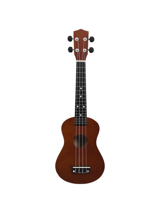 Sopran ukulele komplekt kotiga lastele naturaalne 23"