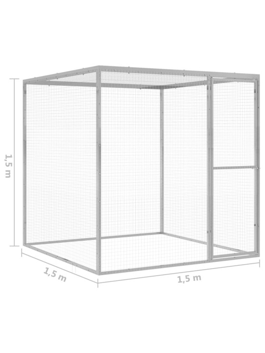 Kassipuur 1,5 x 1,5 x 1,5 m tsingitud teras