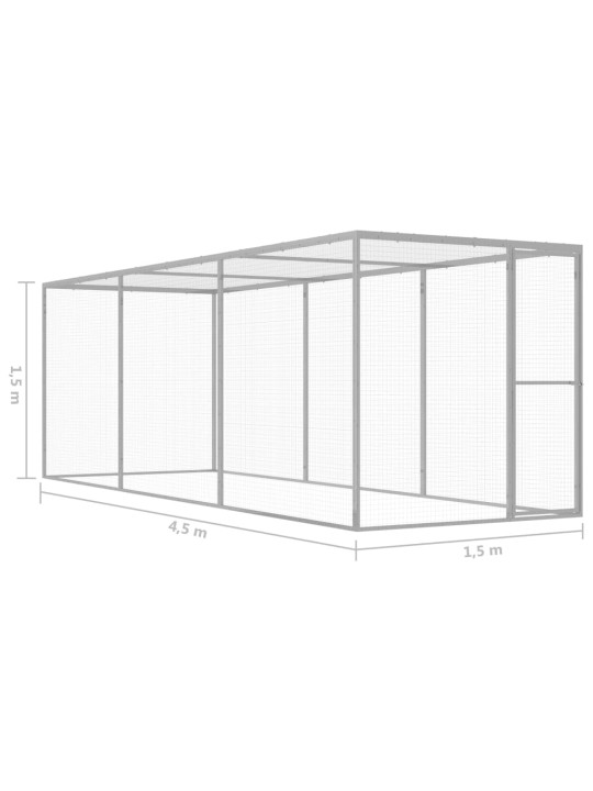 Kassipuur 4,5 x 1,5 x 1,5 m tsingitud teras