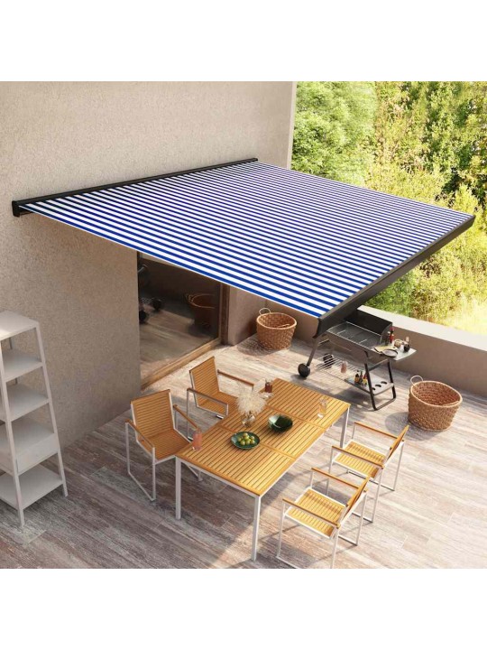 MOOTORIGA VARIKATUS 350 X 250 CM, SININE JA VALGE