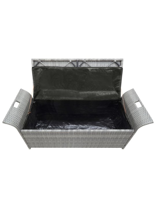 Hoiupink padjaga, hall, 138 cm, polürotang