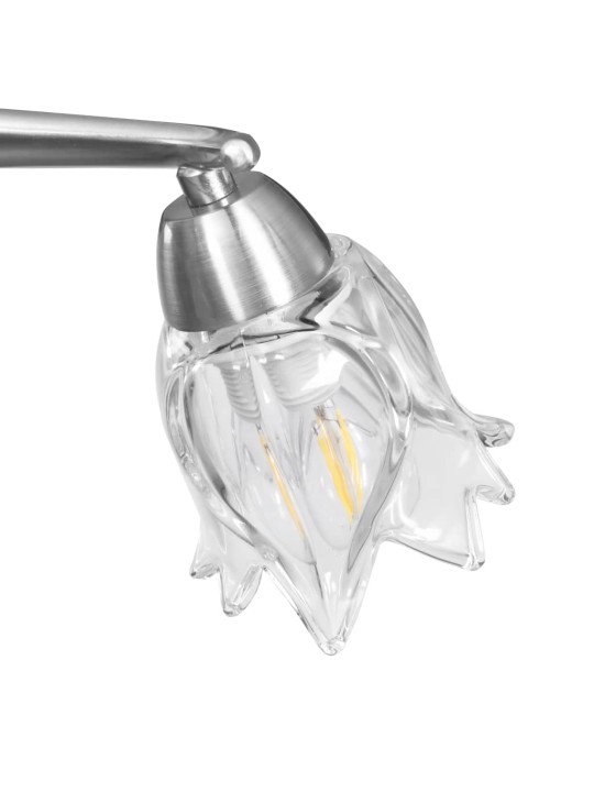 Laelamp läbipaistvate klaasist varjudega 3 e14 pirni, tulp