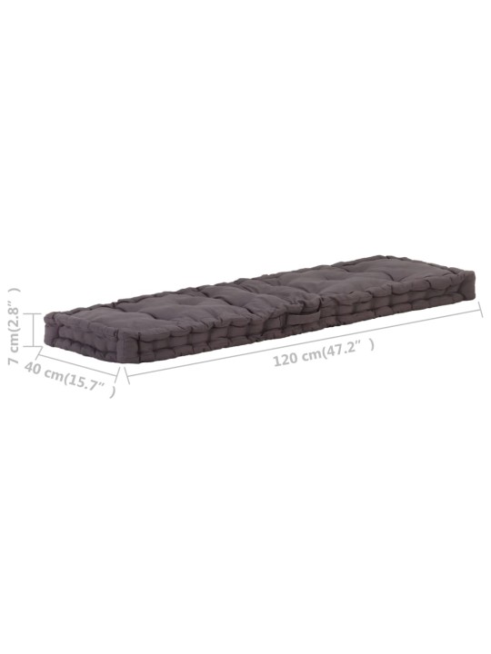 Euroaluse istumispadjad, 2 tk, puuvill, antratsiithall