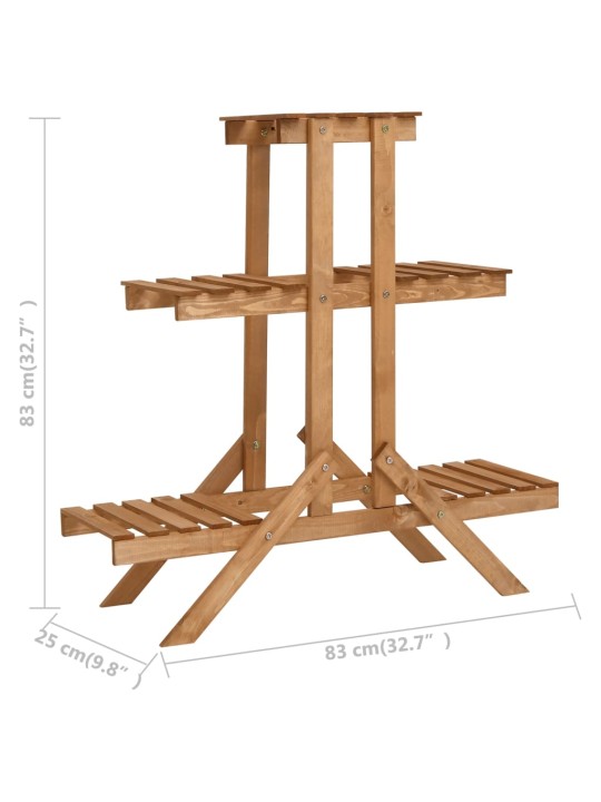 Taimealus, 83 x 25 x 83 cm, nulupuit