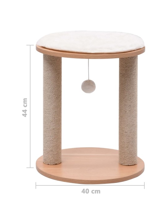 Väike kassipuu kraapimispostidega 44 cm