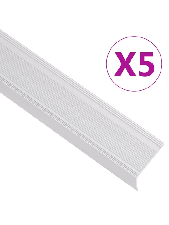 L-KUJULINE TREPILIIST 5 TK, ALUMIINIUM, 90 CM, HÕBEDANE