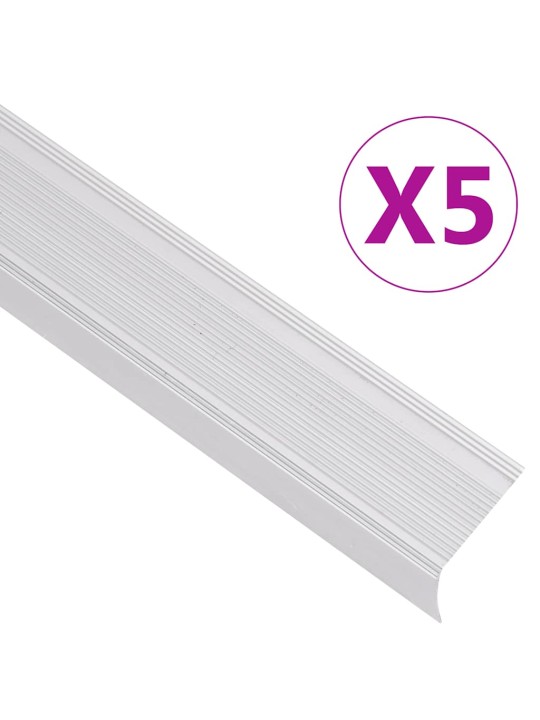 L-KUJULINE TREPILIIST 5 TK, ALUMIINIUM, 90 CM, HÕBEDANE