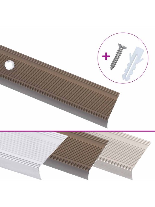 L-KUJULINE TREPILIIST 5 TK, ALUMIINIUM, 90 CM, PRUUN