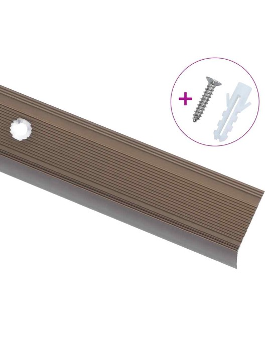 L-KUJULINE TREPILIIST 5 TK, ALUMIINIUM, 90 CM, PRUUN