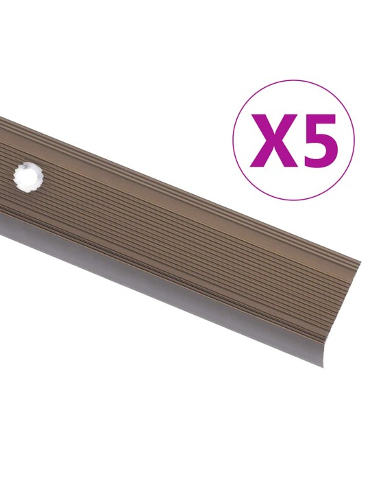 L-KUJULINE TREPILIIST 5 TK, ALUMIINIUM, 90 CM, PRUUN