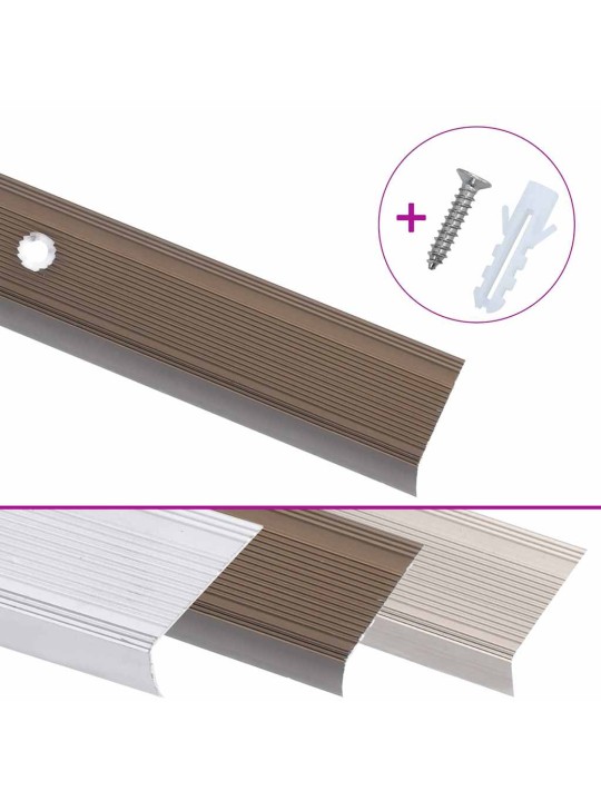 L-KUJULINE TREPILIIST 5 TK, ALUMIINIUM, 90 CM, PRUUN