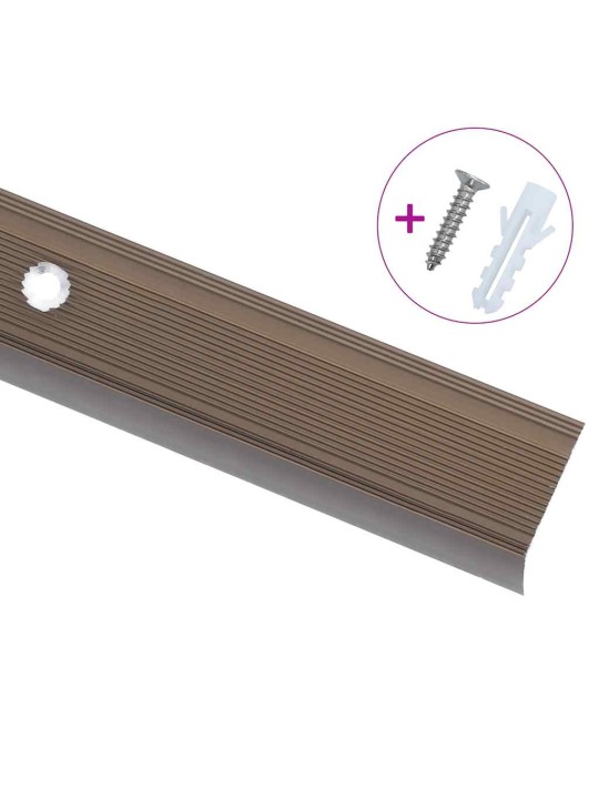 L-KUJULINE TREPILIIST 5 TK, ALUMIINIUM, 90 CM, PRUUN