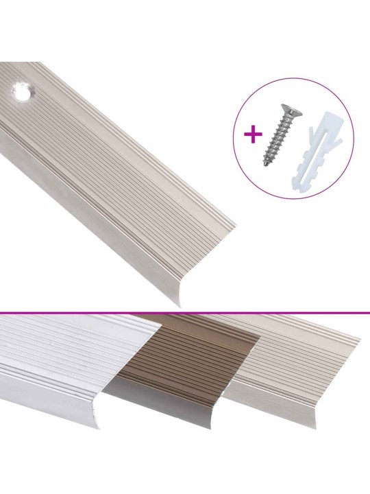 L-KUJULINE TREPILIIST 15 TK, ALUMIINIUM, 90 CM, ŠAMPANJA