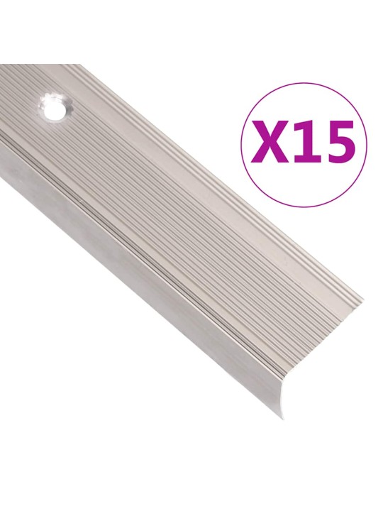 L-KUJULINE TREPILIIST 15 TK, ALUMIINIUM, 100 CM, ŠAMPANJA