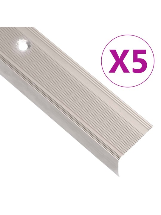 L-KUJULINE TREPILIIST 5 TK, ALUMIINIUM, 100 CM, ŠAMPANJA
