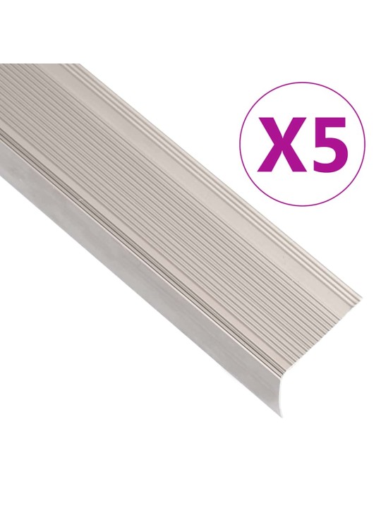 L-KUJULINE TREPILIIST 5 TK, ALUMIINIUM, 100 CM, ŠAMPANJA