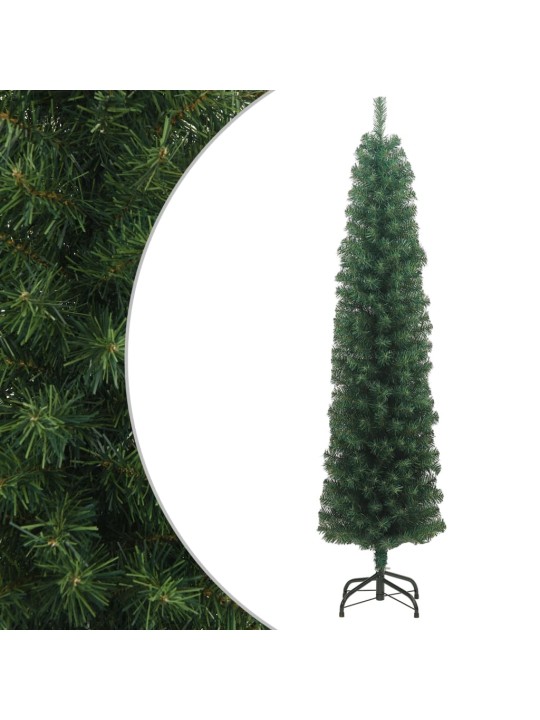 Kitsas kunstkuusk alusega, roheline, 240 cm, pvc