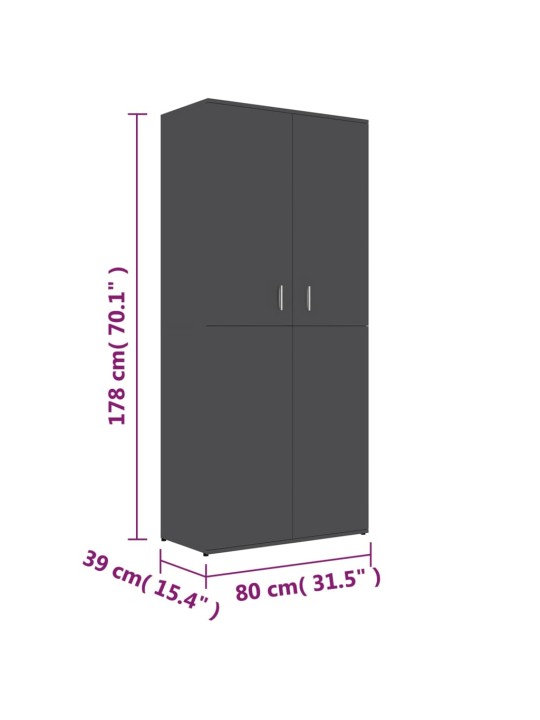 Kingakapp, hall, 80 x 39 x 178 cm puitlaastplaat