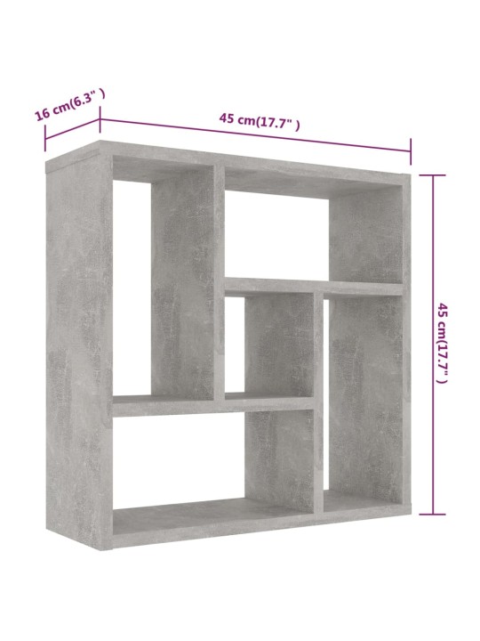 Seinariiul, betoonhall, 45,1x16x45,1 cm, puitlaastplaat