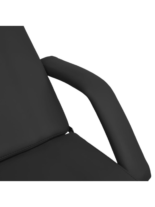 Massaažilaud, must, 180 x 62 x (86,5–118) cm