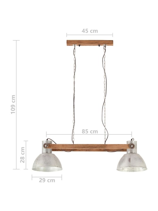 Tööstuslik laelamp 25 W, hõbedane, 109 cm, e27