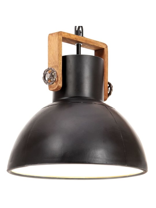 TÖÖSTUSLIK LAELAMP 25 W MUST, ÜMMARGUNE 30 CM E27