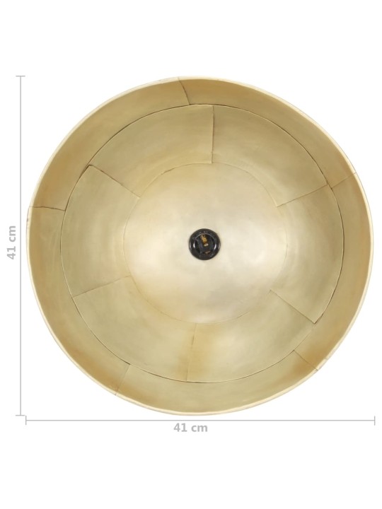 Tööstuslik vanaaegne laelamp 25 w messing, ümmargune 41 cm e27