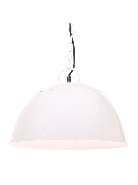 Tööstuslik vanaaegne laelamp 25 w valge, ümmargune 41 cm e27