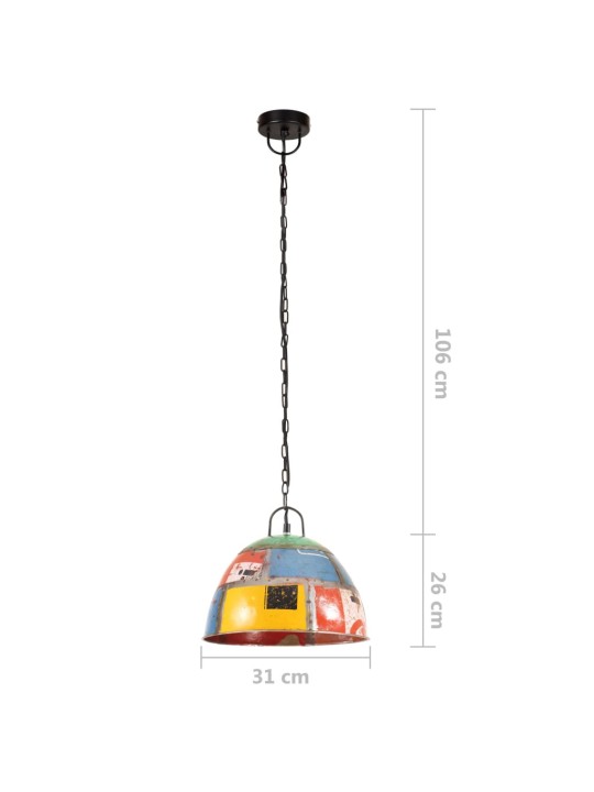 TÖÖSTUSLIK LAELAMP 25 W MITMEVÄRVILINE, ÜMMARGUNE 31 CM E27