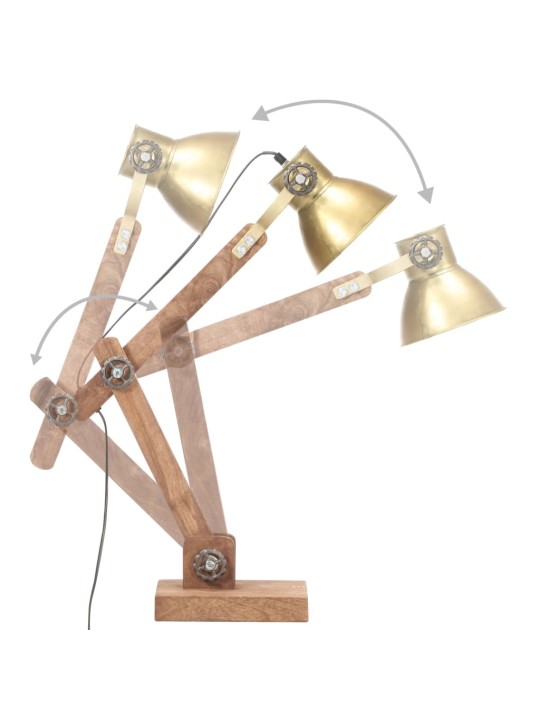 TÖÖSTUSLIK LAUALAMP, MESSING, ÜMMARGUNE, 58 X 18 X 90 CM E27