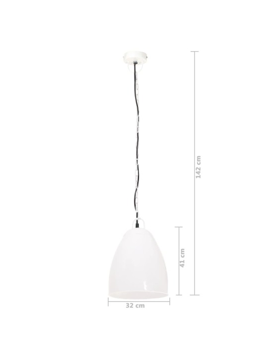 Tööstuslik laelamp 25 w valge, ümmargune 32 cm e27