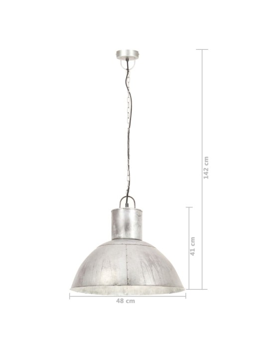 Laelamp 25 w hõbedane, ümmargune 48 cm e27