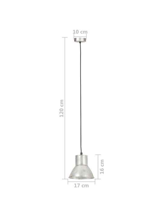 Laelamp 25 w hõbedane, ümmargune 17 cm e27