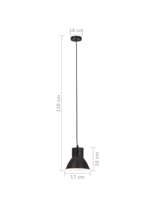 Laelamp 25 w must, ümmargune 17 cm e27