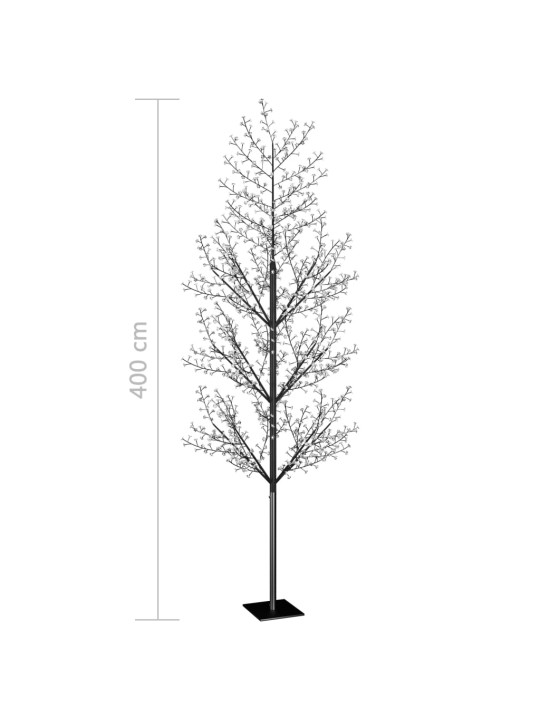 Jõulupuu 1200 LEDi, külm valge, kirsiõied 400 cm