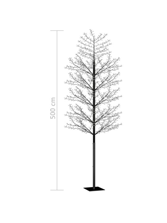 Jõulupuu 2000 LEDi, soe valge, kirsiõied 500 cm