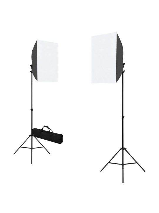 FOTOSTUUDIOKOMPLEKT VALGUSTUSE JA TAUSTAPILDIGA