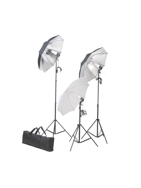 FOTOSTUUDIOKOMPLEKT VALGUSTUSE JA TAUSTAPILDIGA