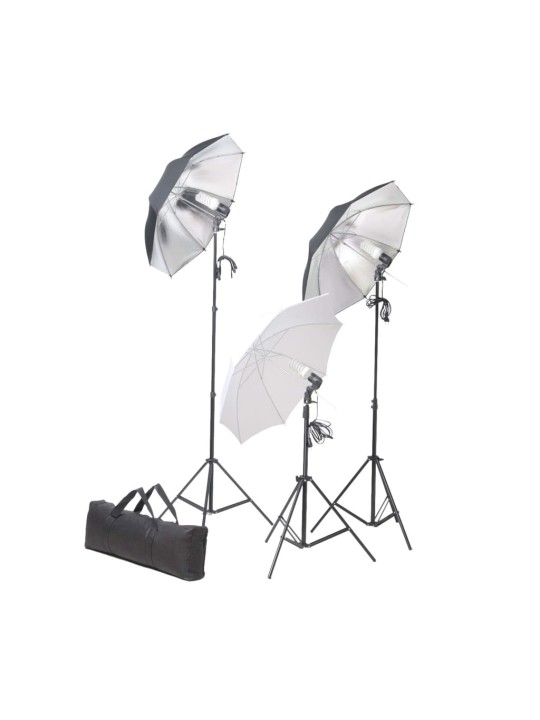 FOTOSTUUDIOKOMPLEKT VALGUSTUSE JA TAUSTAPILDIGA