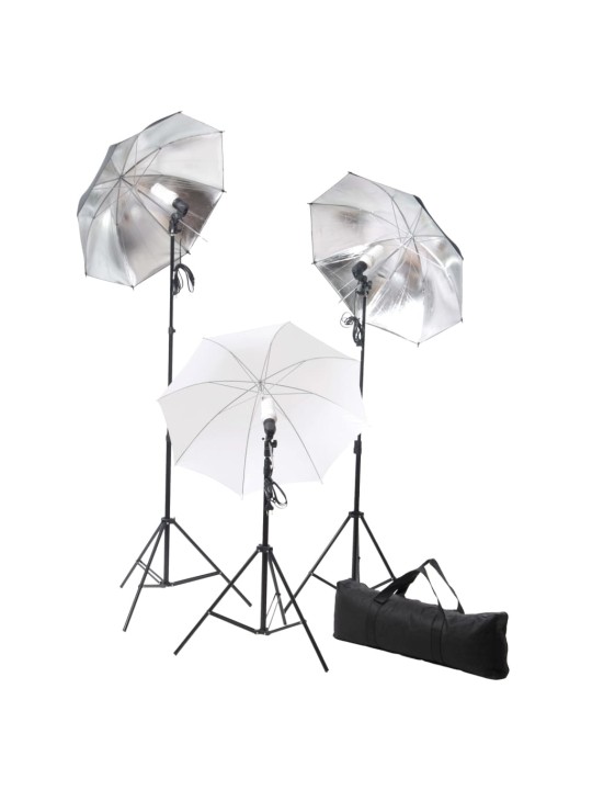 FOTOSTUUDIOKOMPLEKT VALGUSTUSE JA TAUSTAPILDIGA