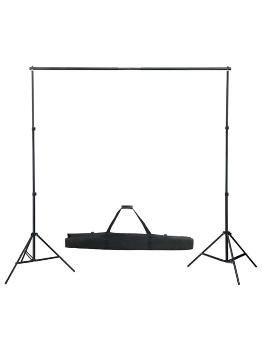 FOTOSTUUDIOKOMPLEKT VALGUSTUSE JA TAUSTAPILDIGA