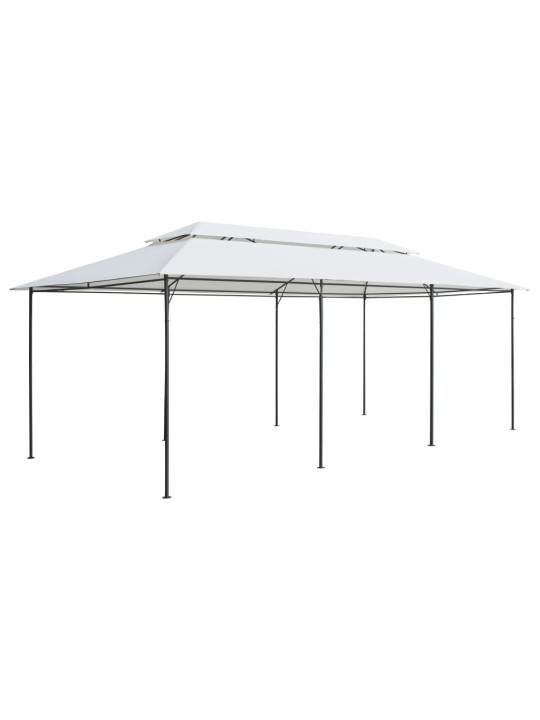 Varikatus kardinatega, 600 x 298 x 270 cm, valge, 180 g/m²